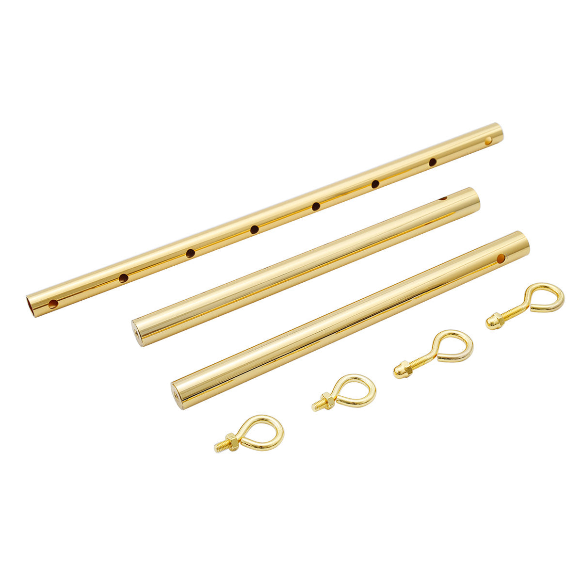Heavy-Duty Gold Steel Spreader Bar - 3-Piece Portable Position Control