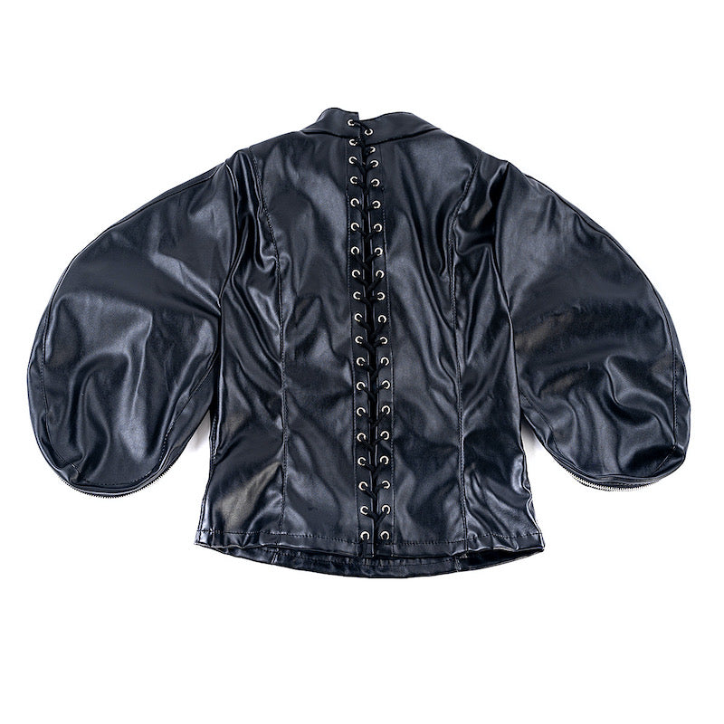 Extreme Restraint BDSM Leather Straitjacket Armbinder for Full Upper Body