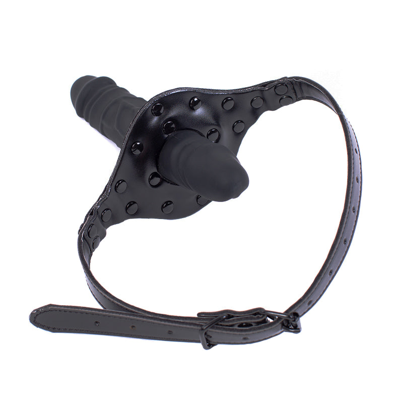 The "Ride Me" Dual-Action Dildo Gag - Reversible Double Restraint
