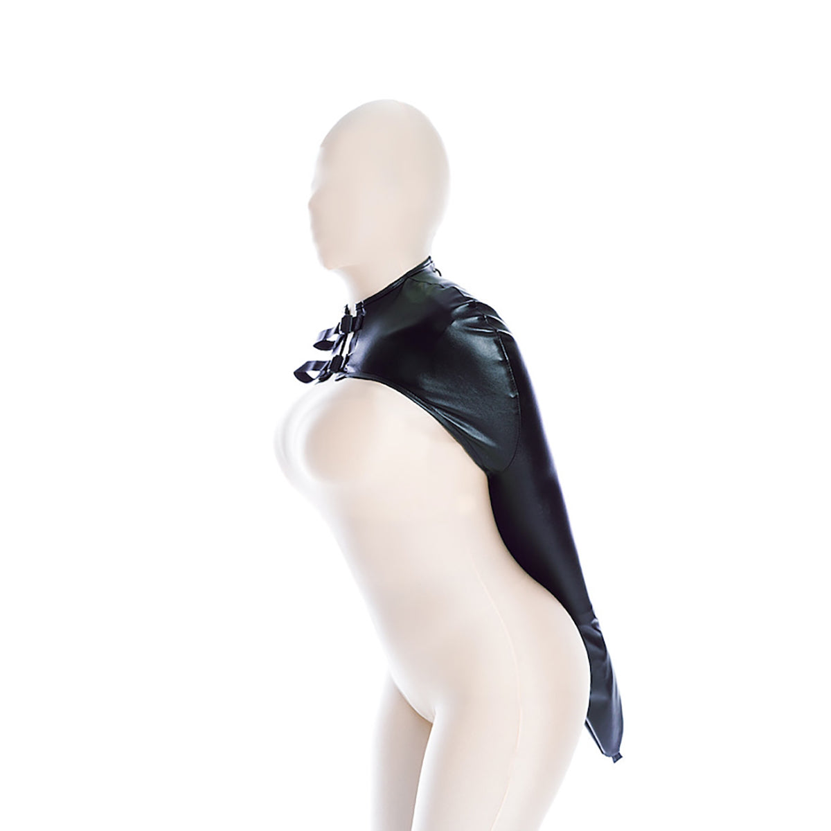 BDSM Full Sleeve Bondaege Armbinder for Total Restraint Black