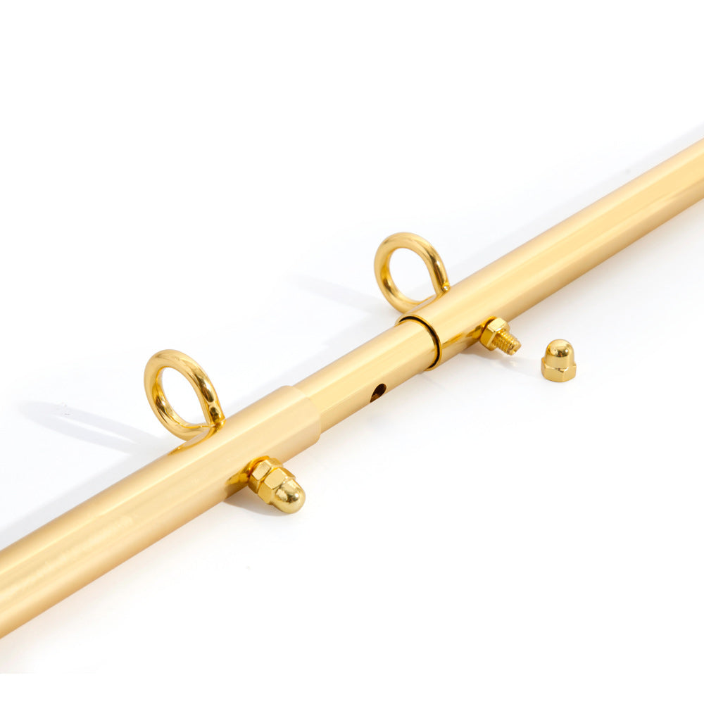 Heavy-Duty Gold Steel Spreader Bar - 3-Piece Portable Position Control