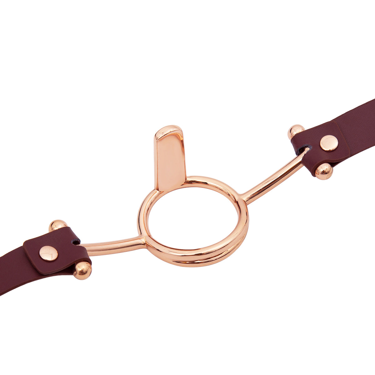 Luxurious Gold O-Ring Tongue Depressor Gag
