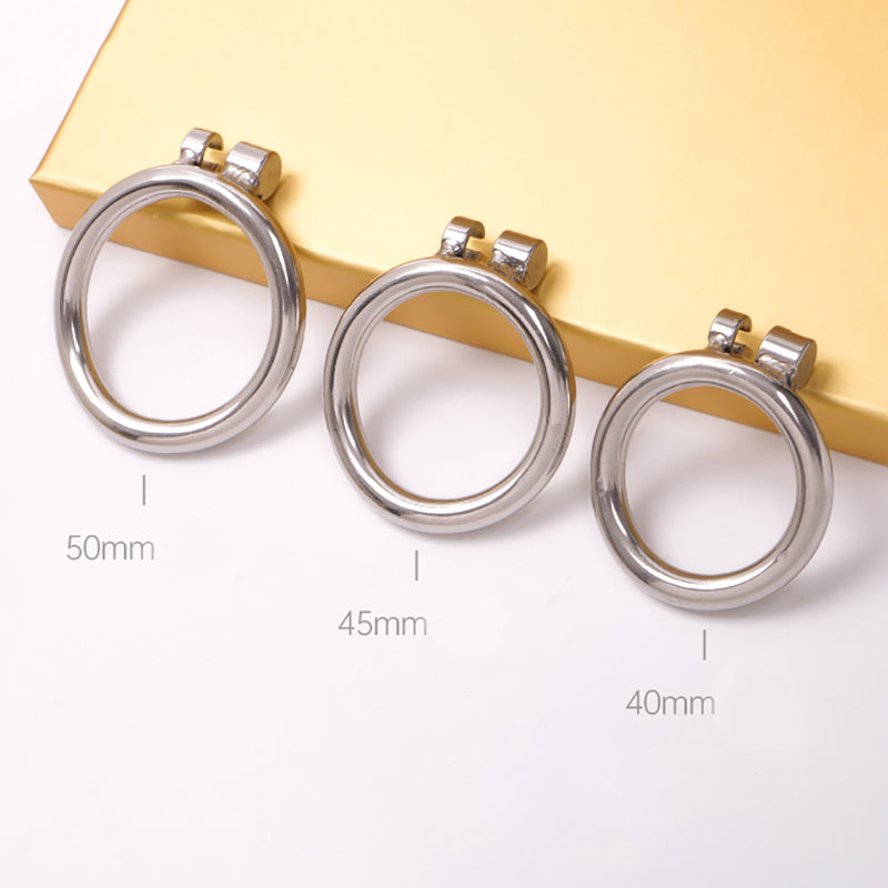 Stainless Steel Chastity Cock Cage with lock Dome & Flat Styles