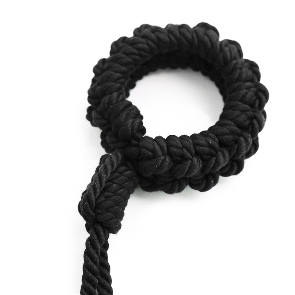 No-Escape Cotton Rope Wrist & Ankle Cuffs Set Black – Soft to Touch, Hard to Resist
