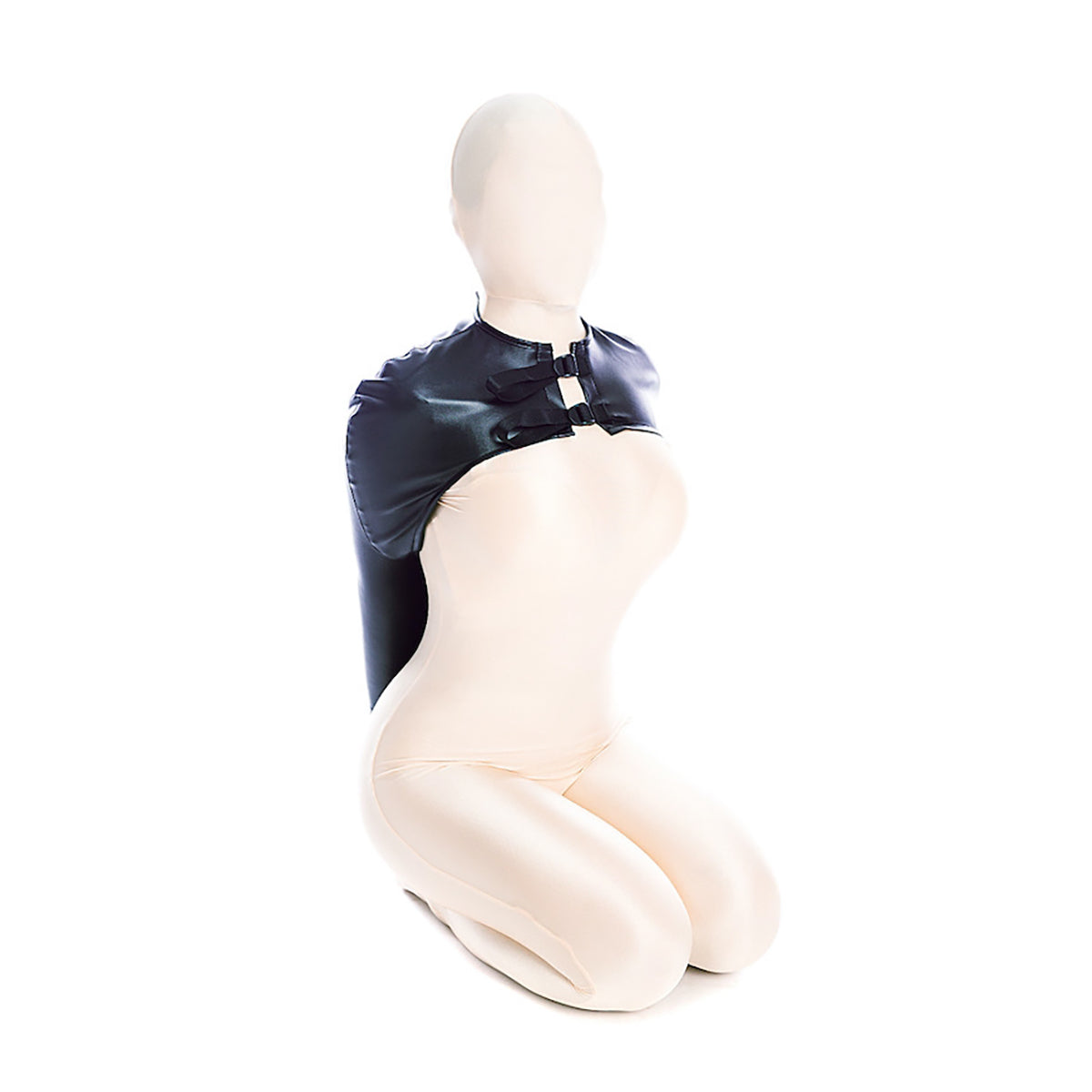 BDSM Full Sleeve Bondaege Armbinder for Total Restraint Black