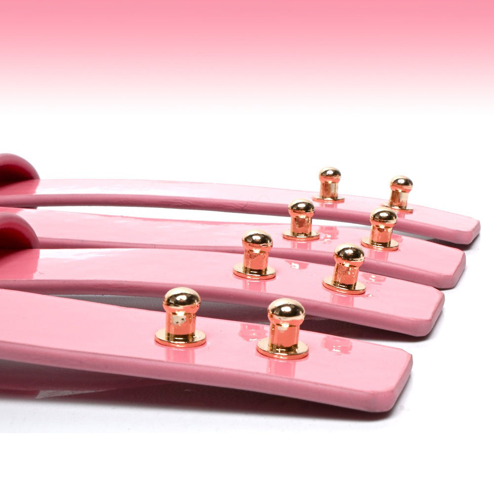 Glamorous Pink 5-Piece Bondage Set – Collar, Cuffs & Leash for Sweet Submission