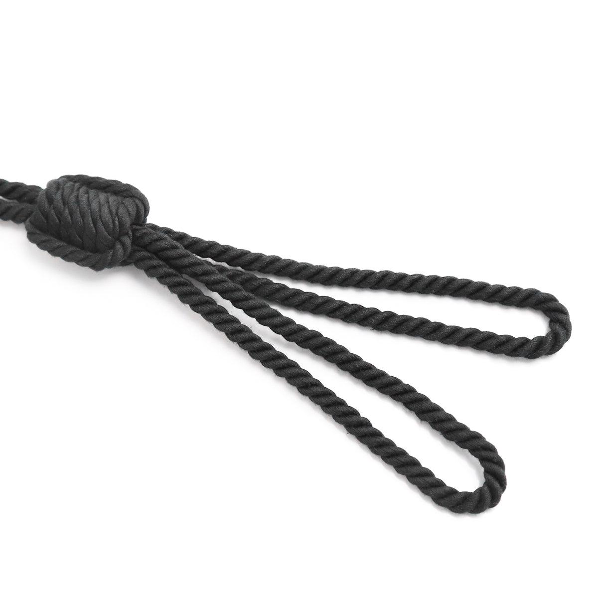 Handmade Cotton Rope Collar with Leash Black – Soft Kinky Restraint for Bondage