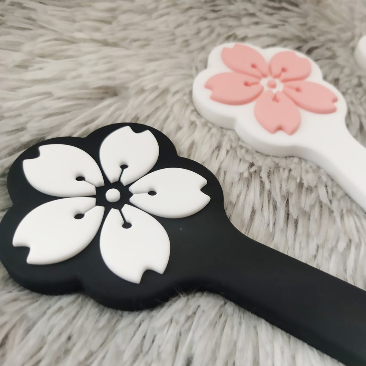 Impactful Cherry Blossom Silicone BDSM Spanking Paddle 4-colors Available