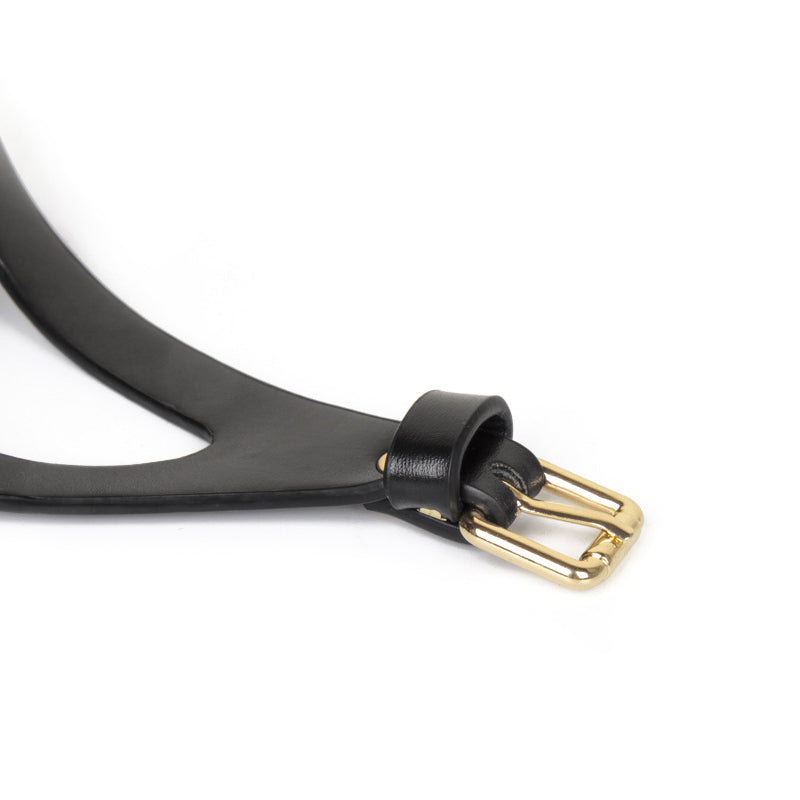 Half Hood Head Bondage Muzzle Mask with Leash