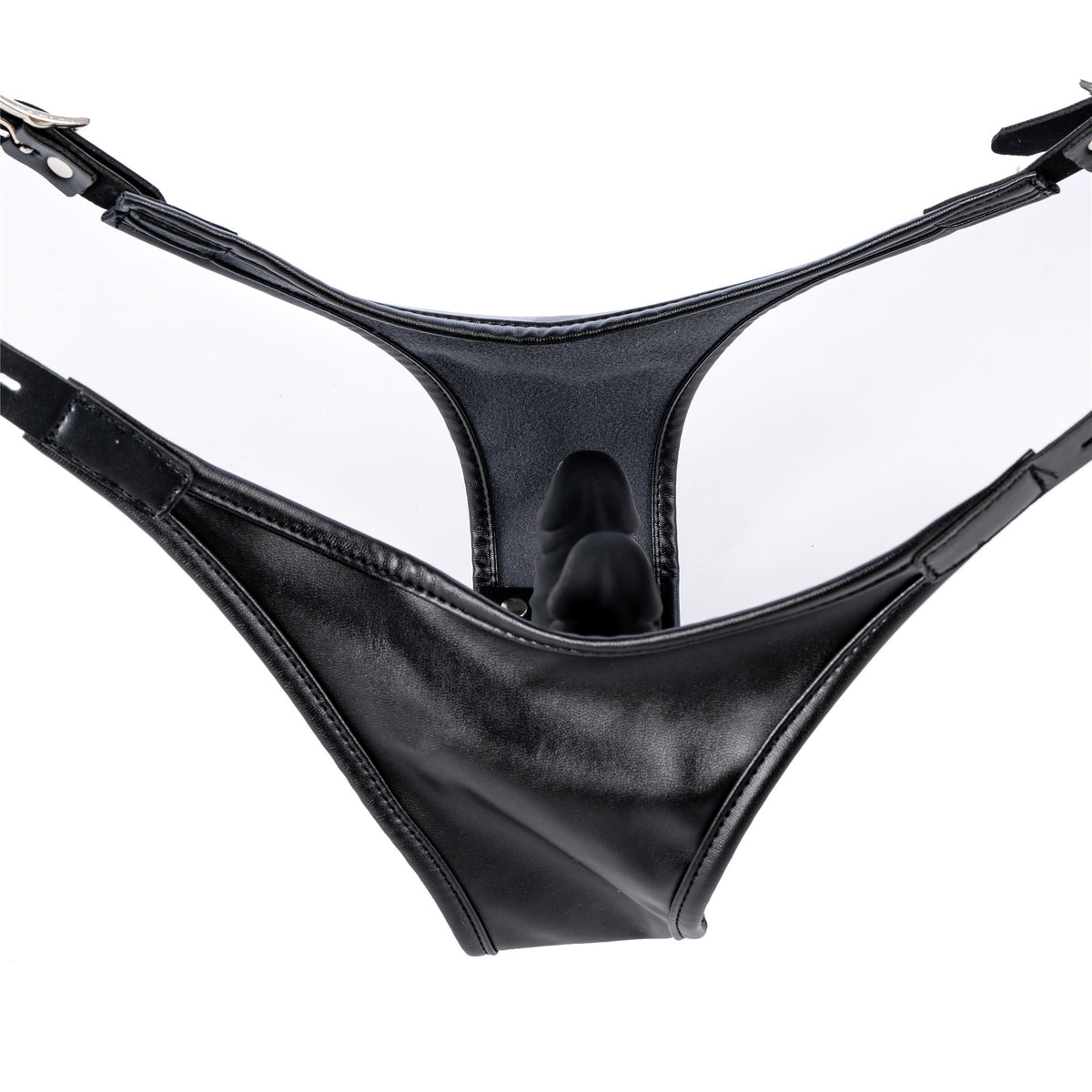 Wearable Double Dildo Pants & Masturbation Harness