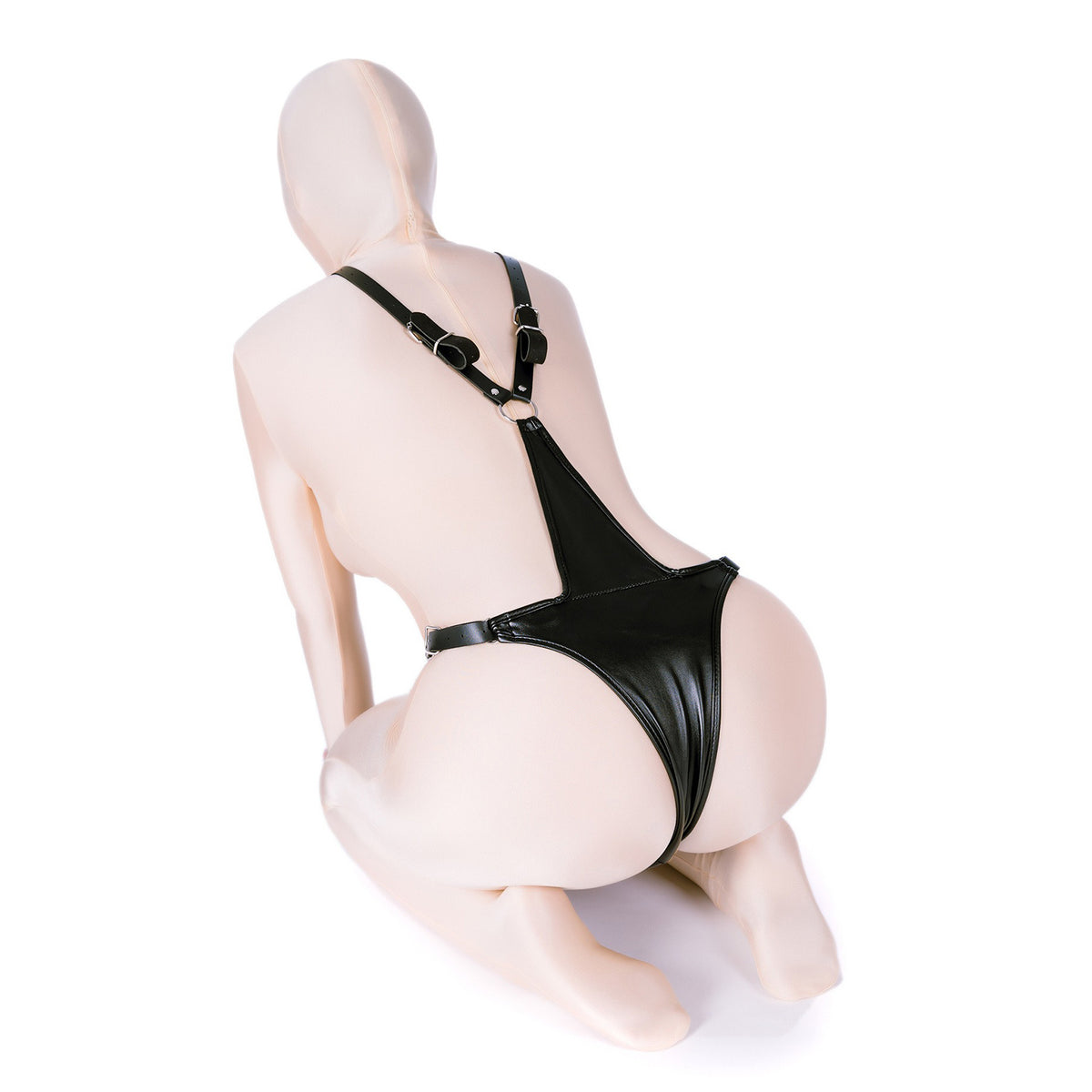 Male Submissive Front-Open Bondage Bodysuit