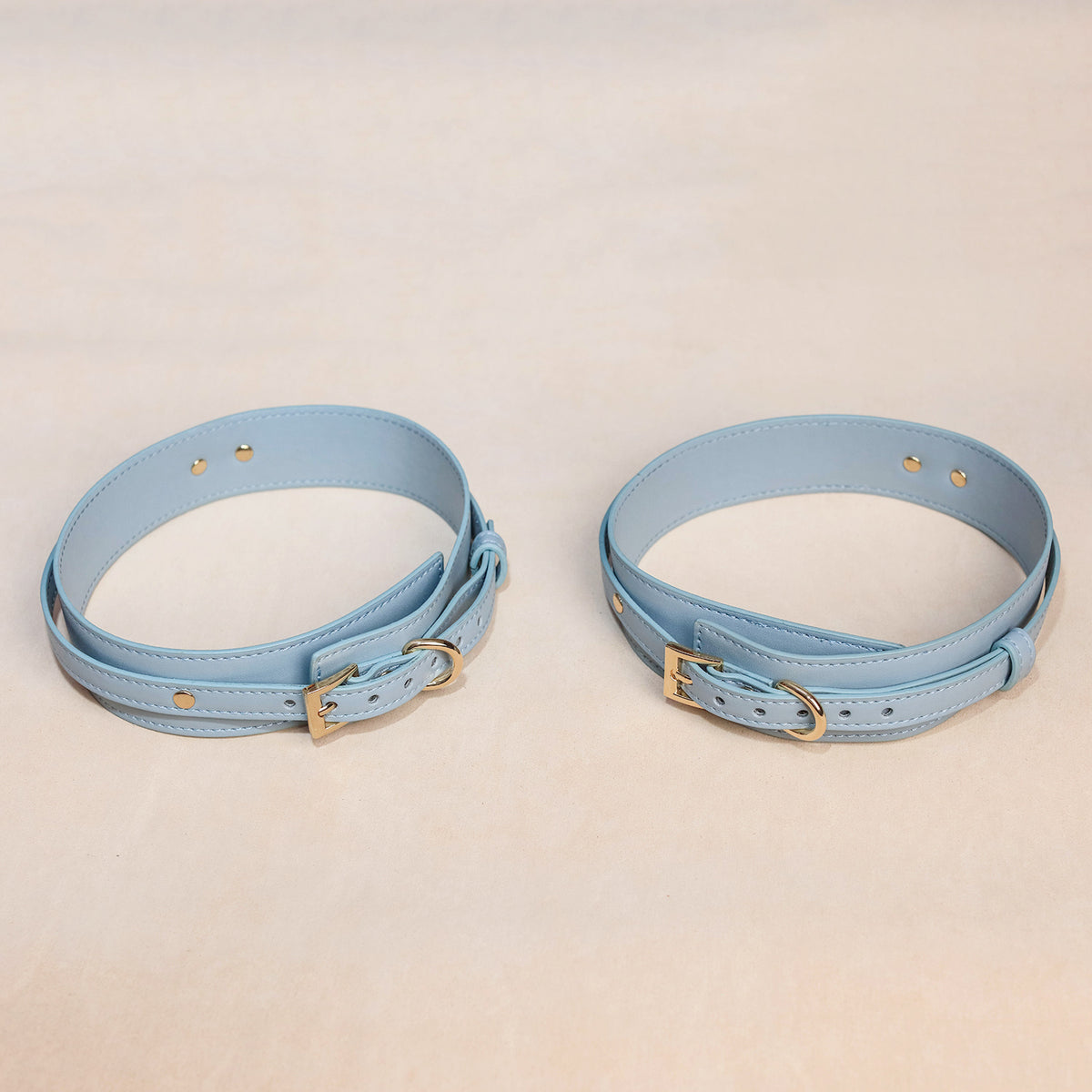 Sexy Elegant Pastel Blue BDSM Bondage 8-Piece Set
