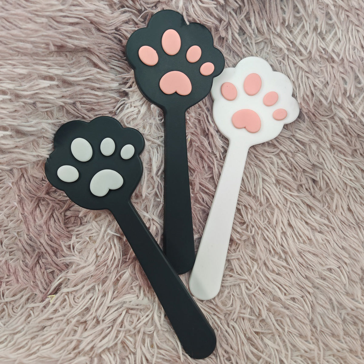 Adorable Cat Paw Silicone Spanking Paddle 3-colors Available