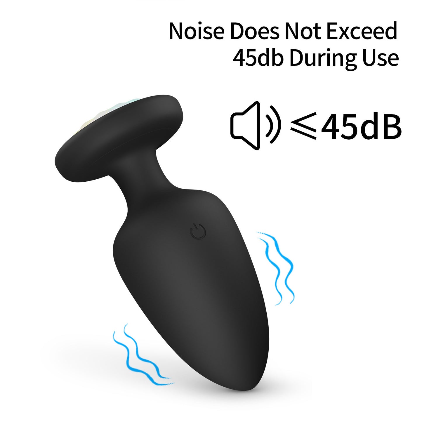 Remote-Controlled Light-Up Vibrating Anal Butt Plug with 10 Vibration Modes