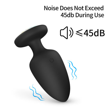 Remote-Controlled Light-Up Vibrating Anal Butt Plug with 10 Vibration Modes
