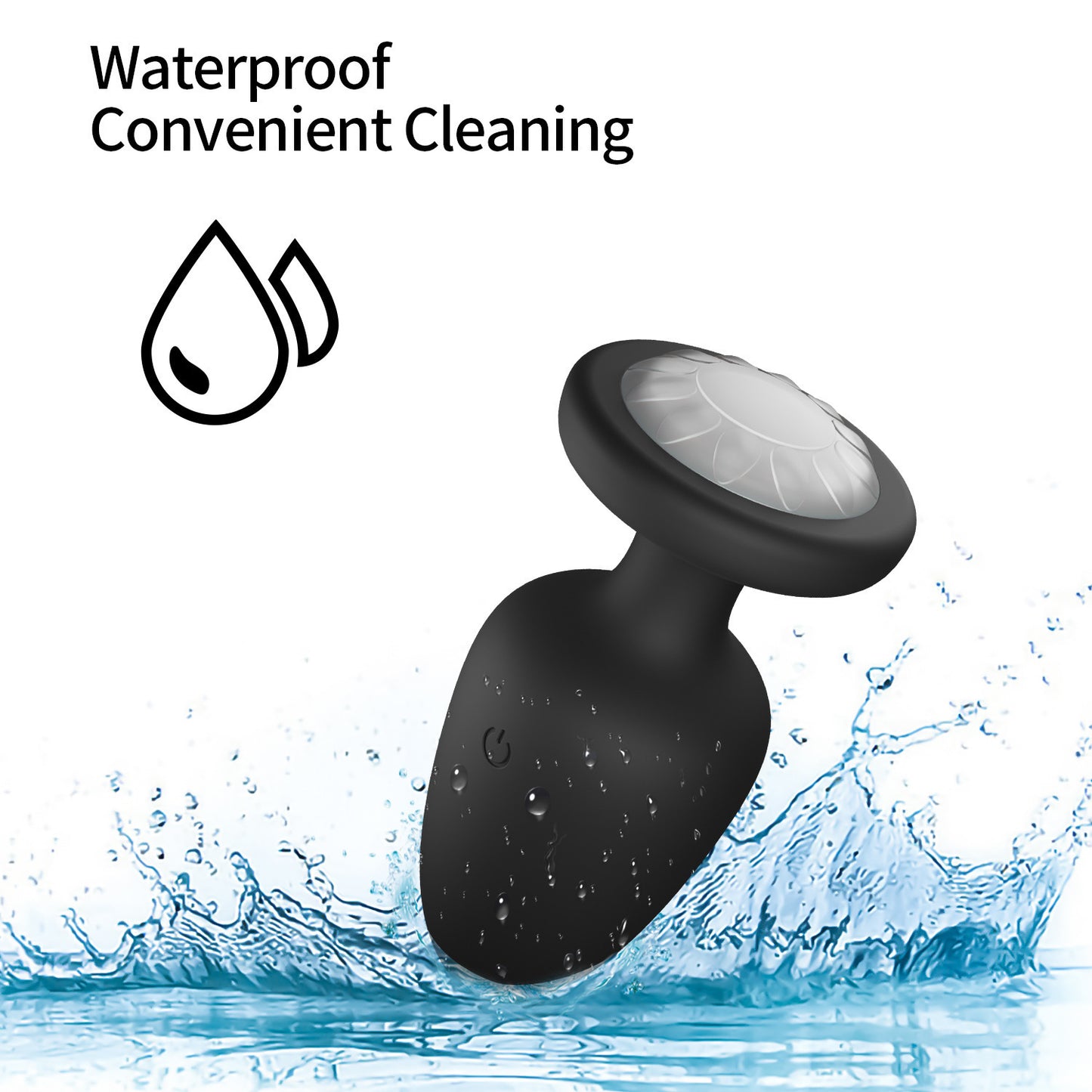 Remote-Controlled Light-Up Vibrating Anal Butt Plug with 10 Vibration Modes