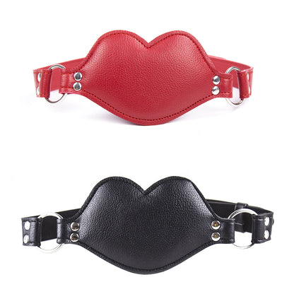 Leather Padded Silicone Dildo Mouth Gag