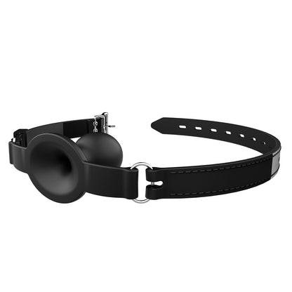 Adjustable Forced Opening-mouth Silicone Gag with Breathing Hole