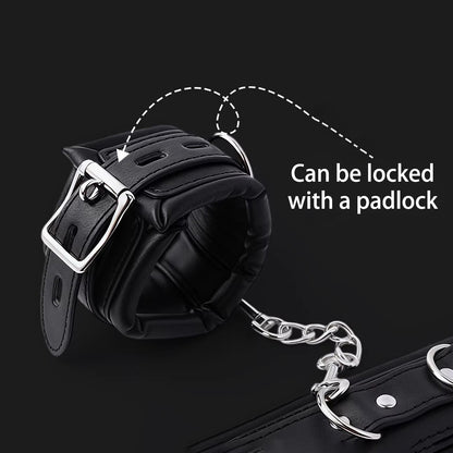The Ultimate 8-Piece Beginner Bondage Starter Kit - Padded Vegan Leather