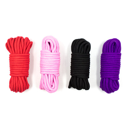 Black Cotton Shibari Bondage Rope 32Feet