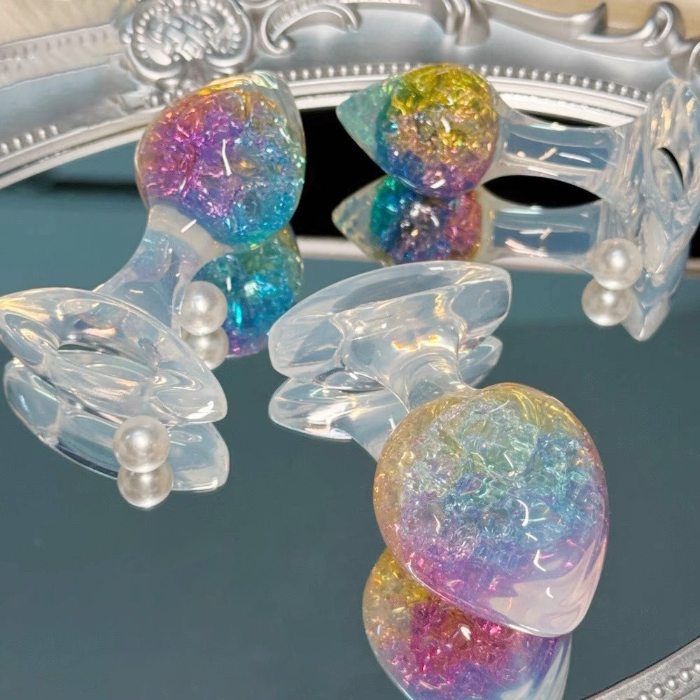 Premium Iridescent Silicone Anal Plug for Beginners & Advanced Users S/M/L