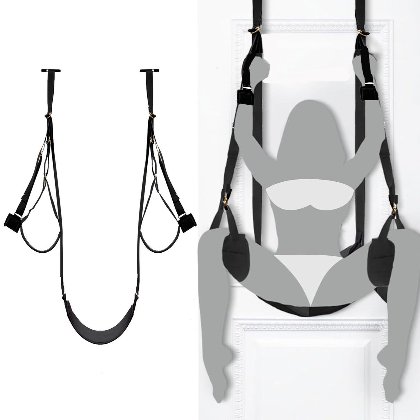 Over The Door Sex Swing - Hanging Swing Sling for Couples Sex Hold 260 Lbs