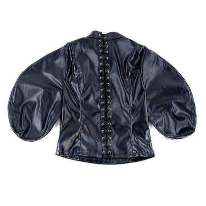 Extreme Restraint BDSM Leather Straitjacket Armbinder for Full Upper Body