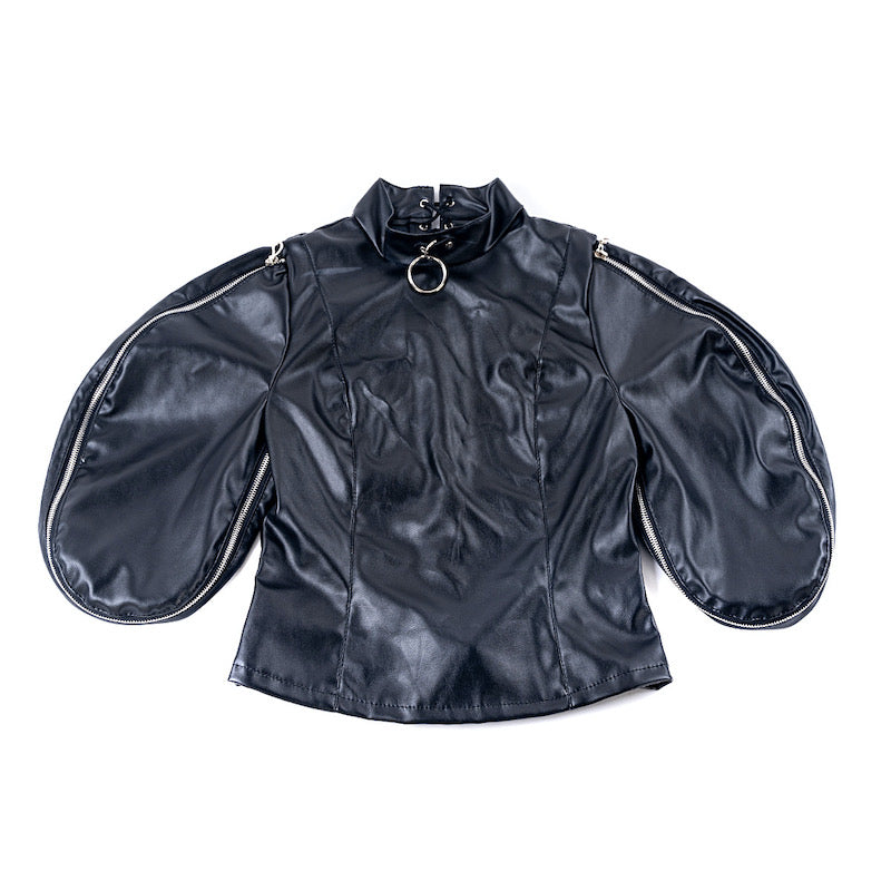 Extreme Restraint BDSM Leather Straitjacket Armbinder for Full Upper Body