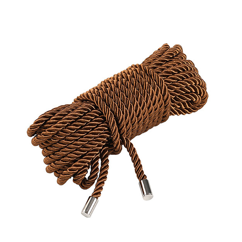 Bright Brown Nylon Shibari Bondage Rope 32Feet