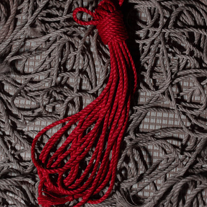 Handcrafed Japanese Natural Jute Shibari Bondage Rope Red