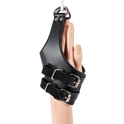 Vegan-friendly PU Leather Handcuffs for Suspension