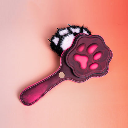 Heat-Sensitive Color-Changing Bear Paw Spanking Paddle – 2 Interchangeable Tips
