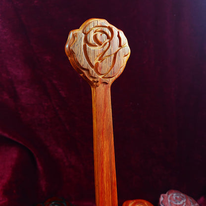 BDSM Rose-shaped Wood Spanking Paddle