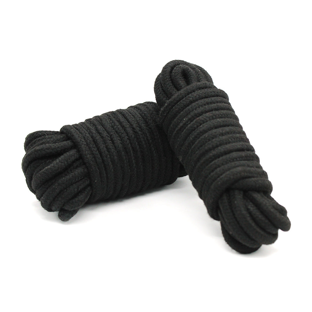 Black Cotton Shibari Bondage Rope 32Feet