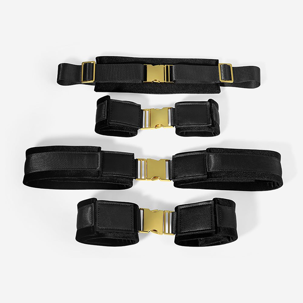 Multi-Position Quick-Release Bondage Restraint Set 4 Pieces