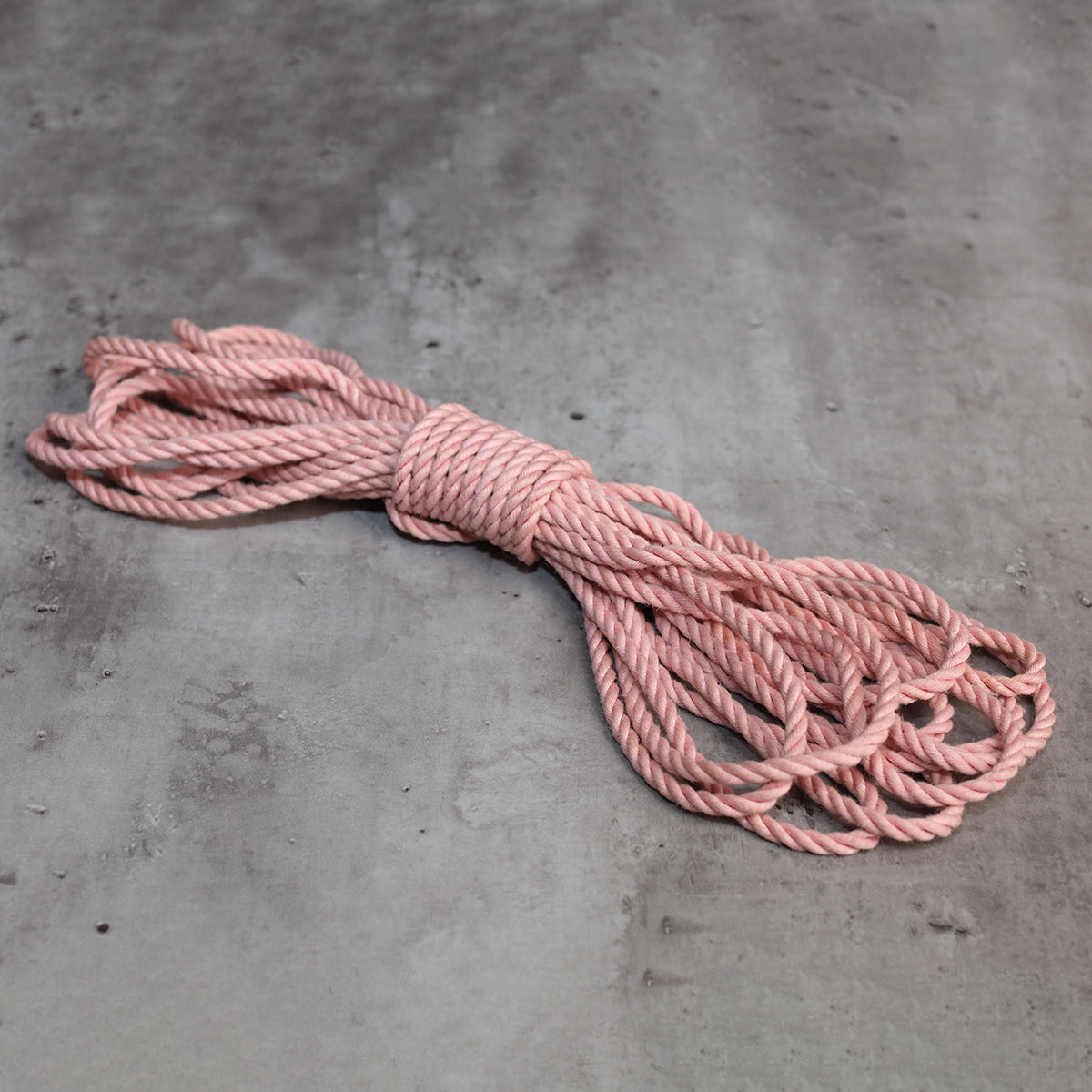 Cherry Pink Natural Jute Shibari Bondage Rope