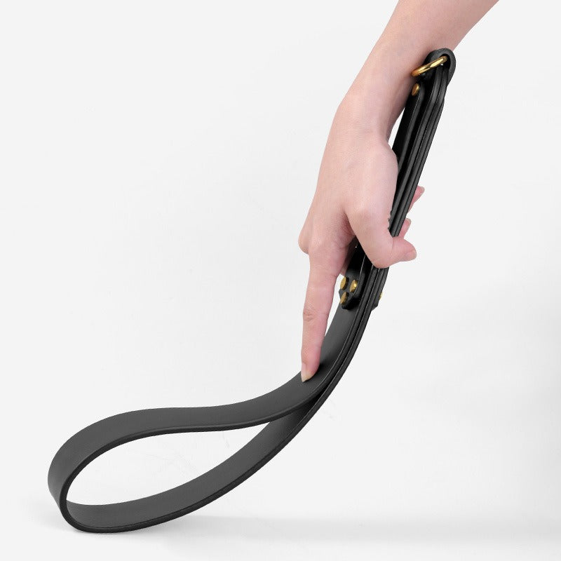 Heavy Riveted BDSM Leather Spanking Paddle