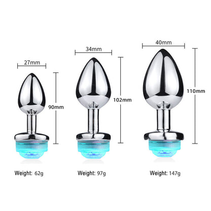 Remote-Controlled LED Light Up Butt Plug 3 Sizes Available