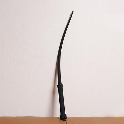 25" Premium Silicone Spanking Riding Whip Black