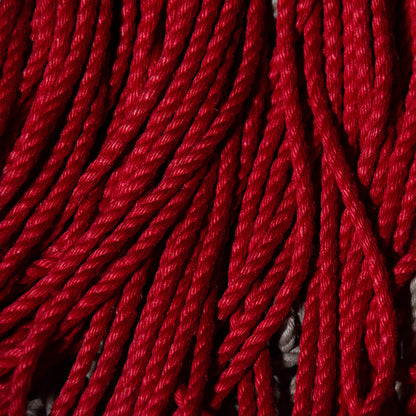 Handcrafed Japanese Natural Jute Shibari Bondage Rope Red