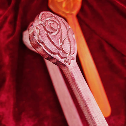 BDSM Rose-shaped Wood Spanking Paddle