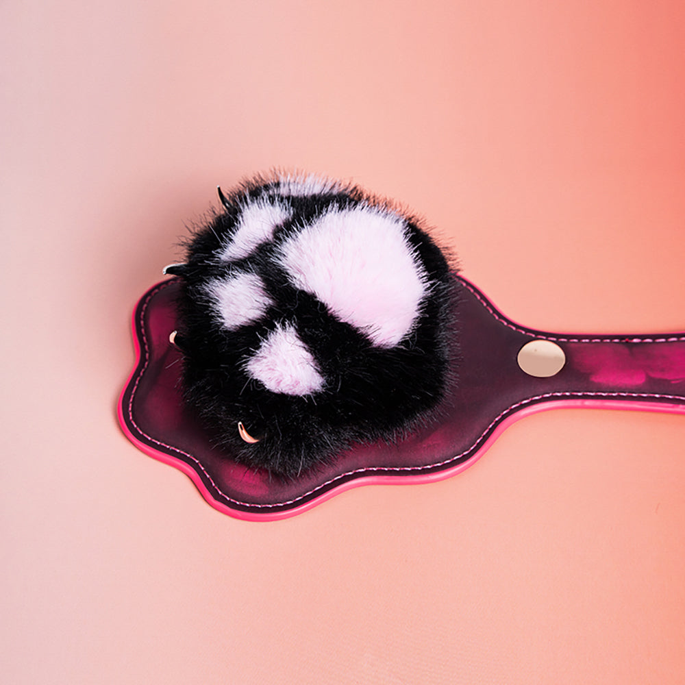 Heat-Sensitive Color-Changing Bear Paw Spanking Paddle – 2 Interchangeable Tips