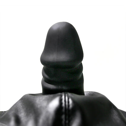 Kinky Leather Dildo Mask