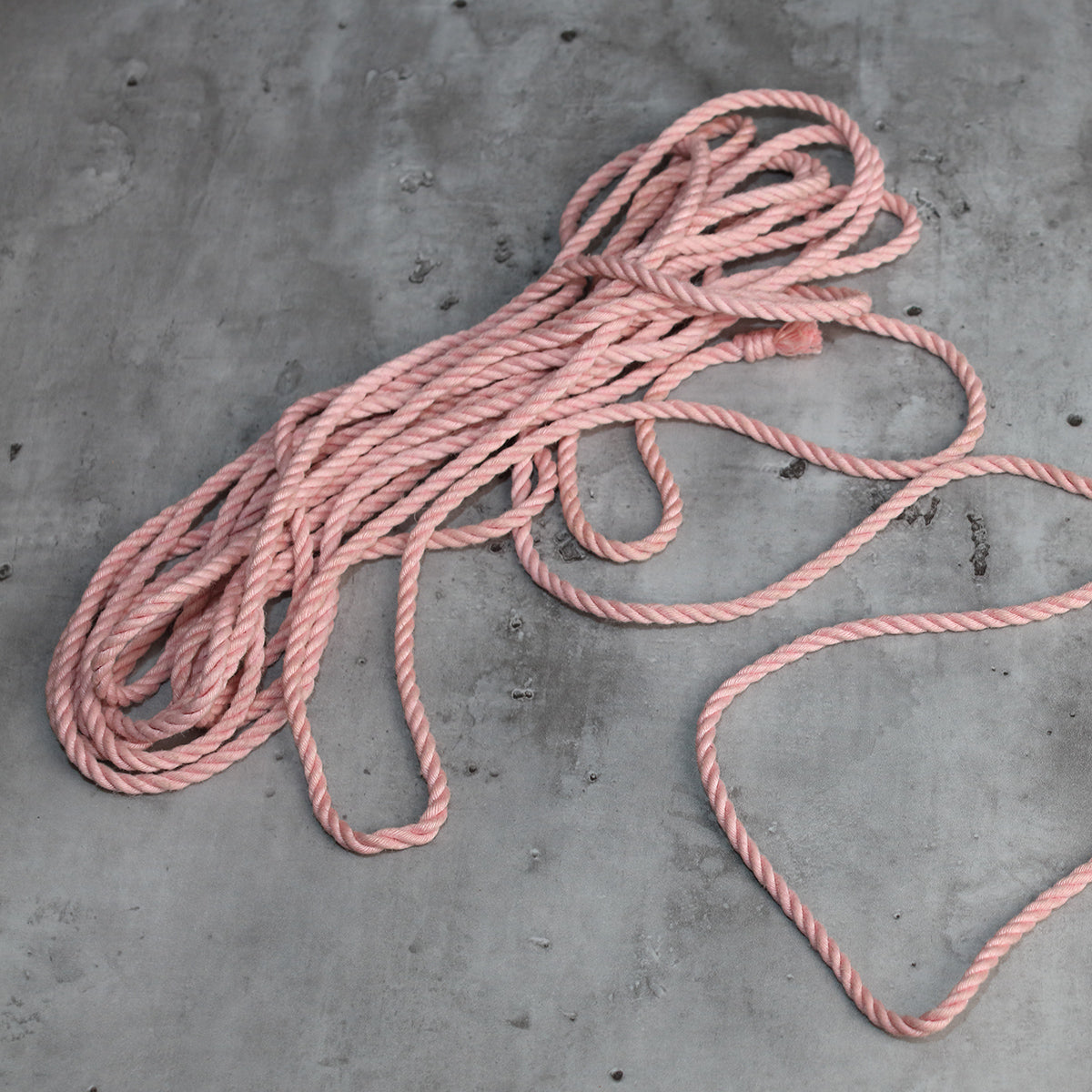 Cherry Pink Natural Jute Shibari Bondage Rope