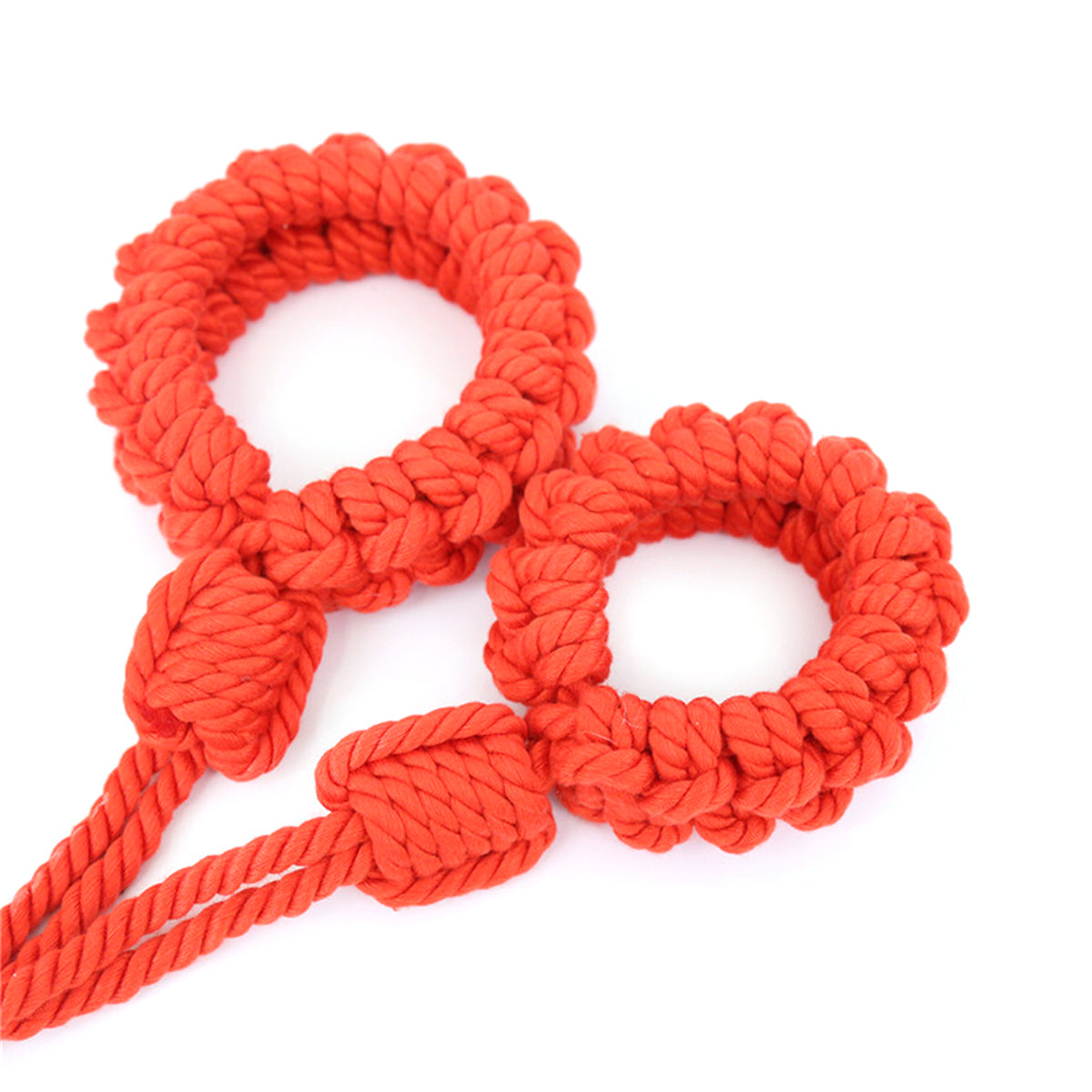 Handmade Shibari Rope Adjustable Handcuffs&Ankle Cuffs Set