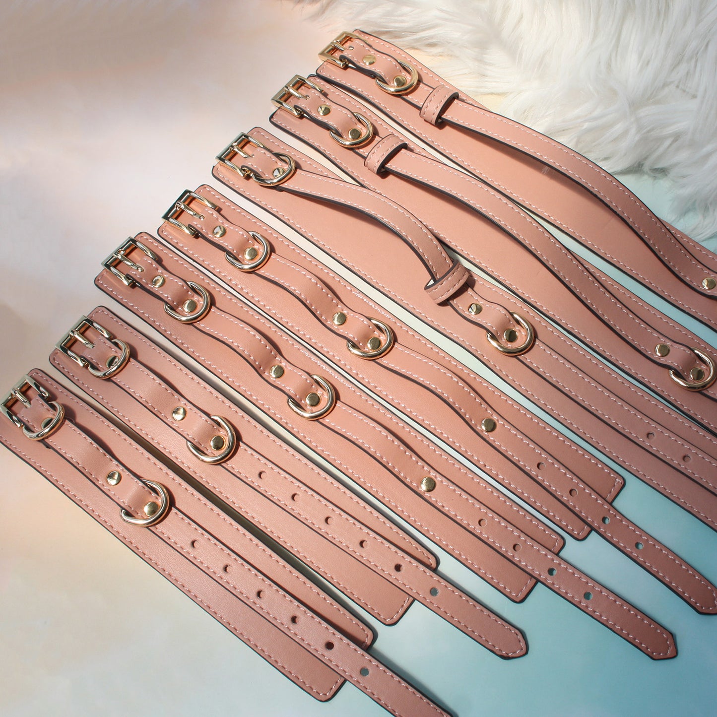 Cute Pink Premium Bondage 7-Piece Set with Storege Bag