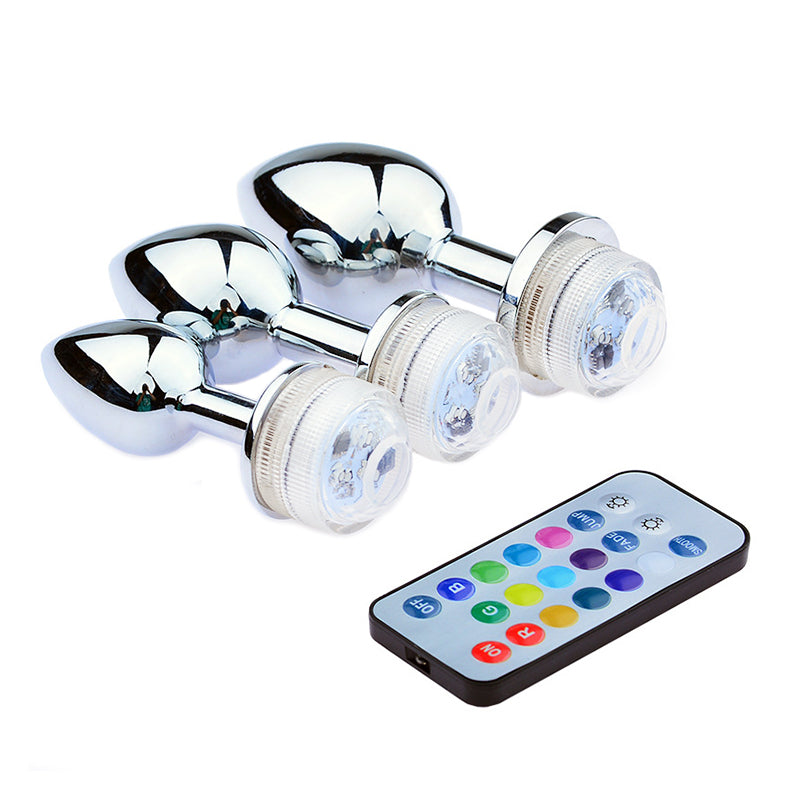 Remote-Controlled LED Light Up Butt Plug 3 Sizes Available