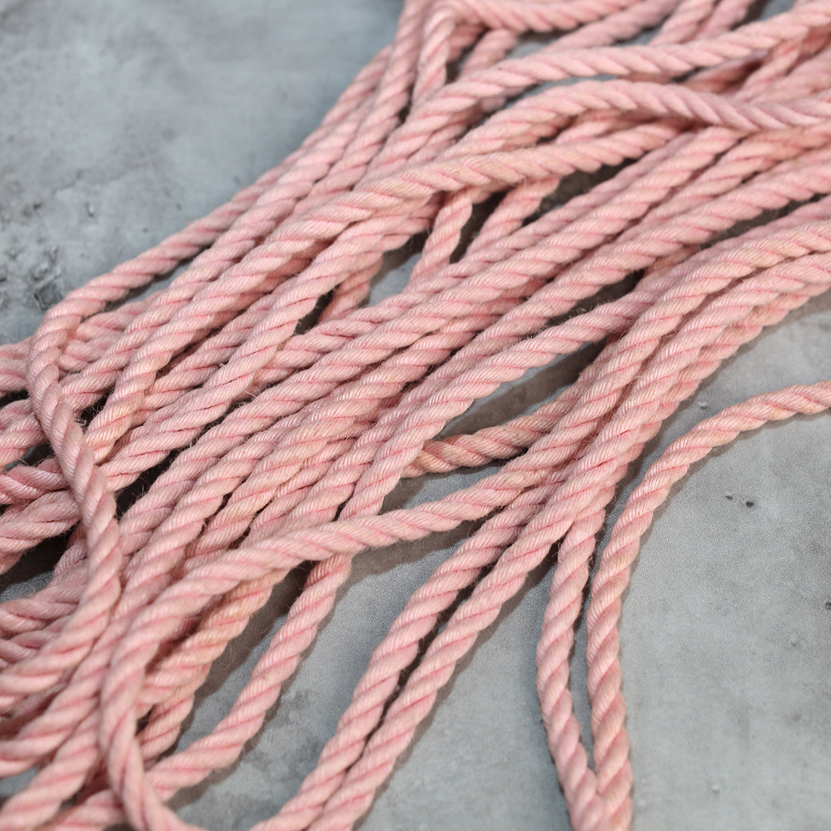 Cherry Pink Natural Jute Shibari Bondage Rope