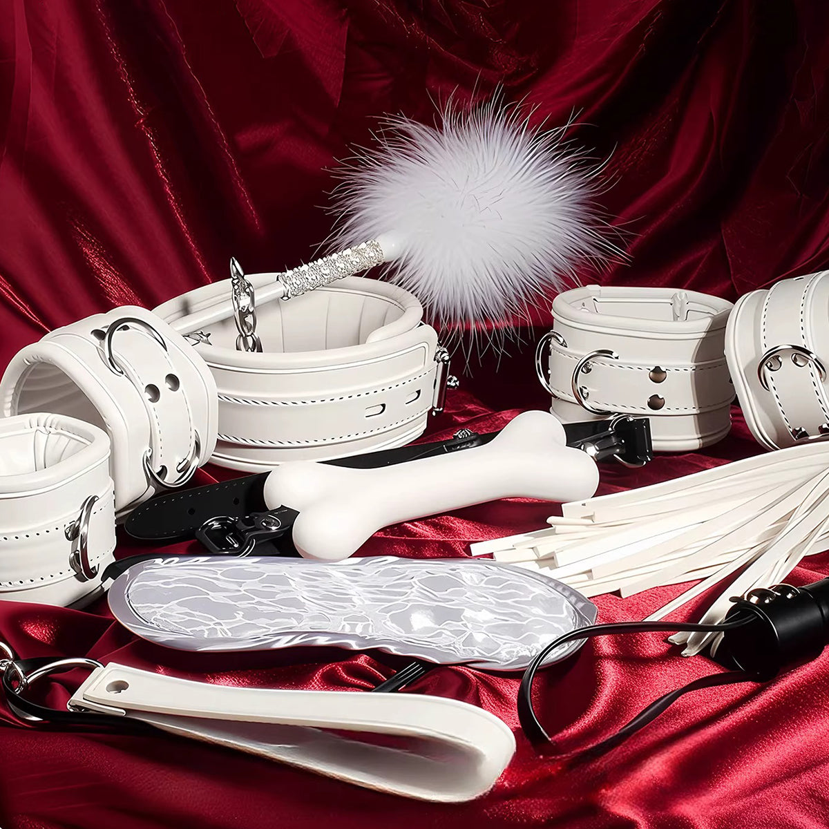 The Ultimate 8-Piece Beginner Bondage Starter Kit - Padded Vegan Leather