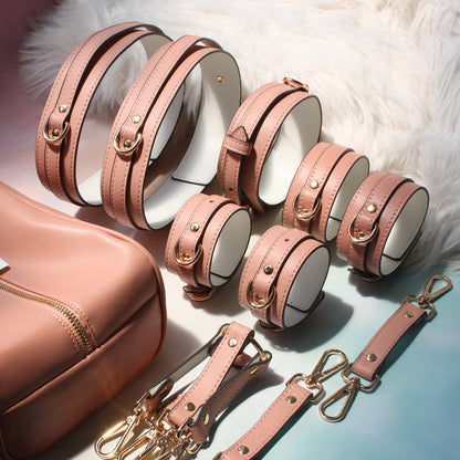 Cute Pink Premium Bondage 7-Piece Set with Storege Bag